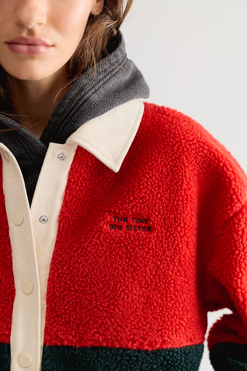 The Tiny Big Sister Sherpa Jacket