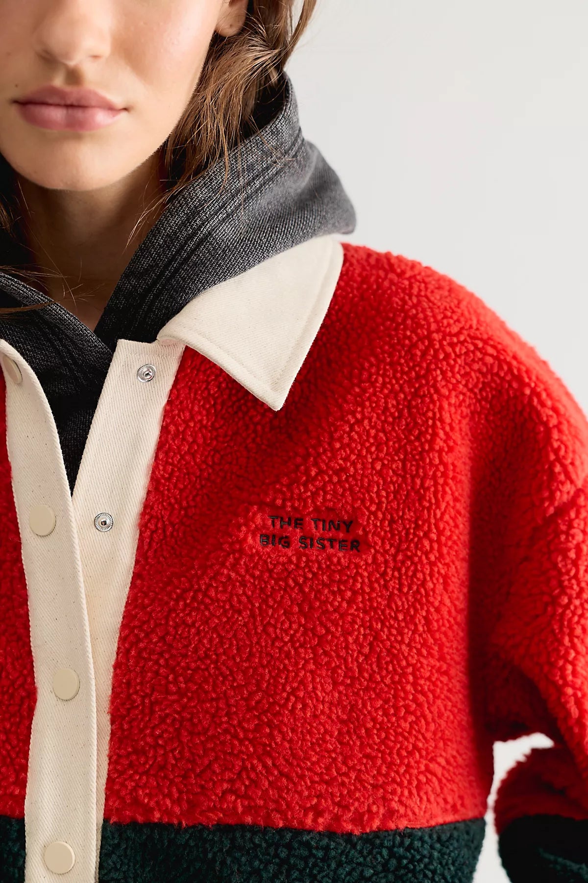 The Tiny Big Sister Sherpa Jacket