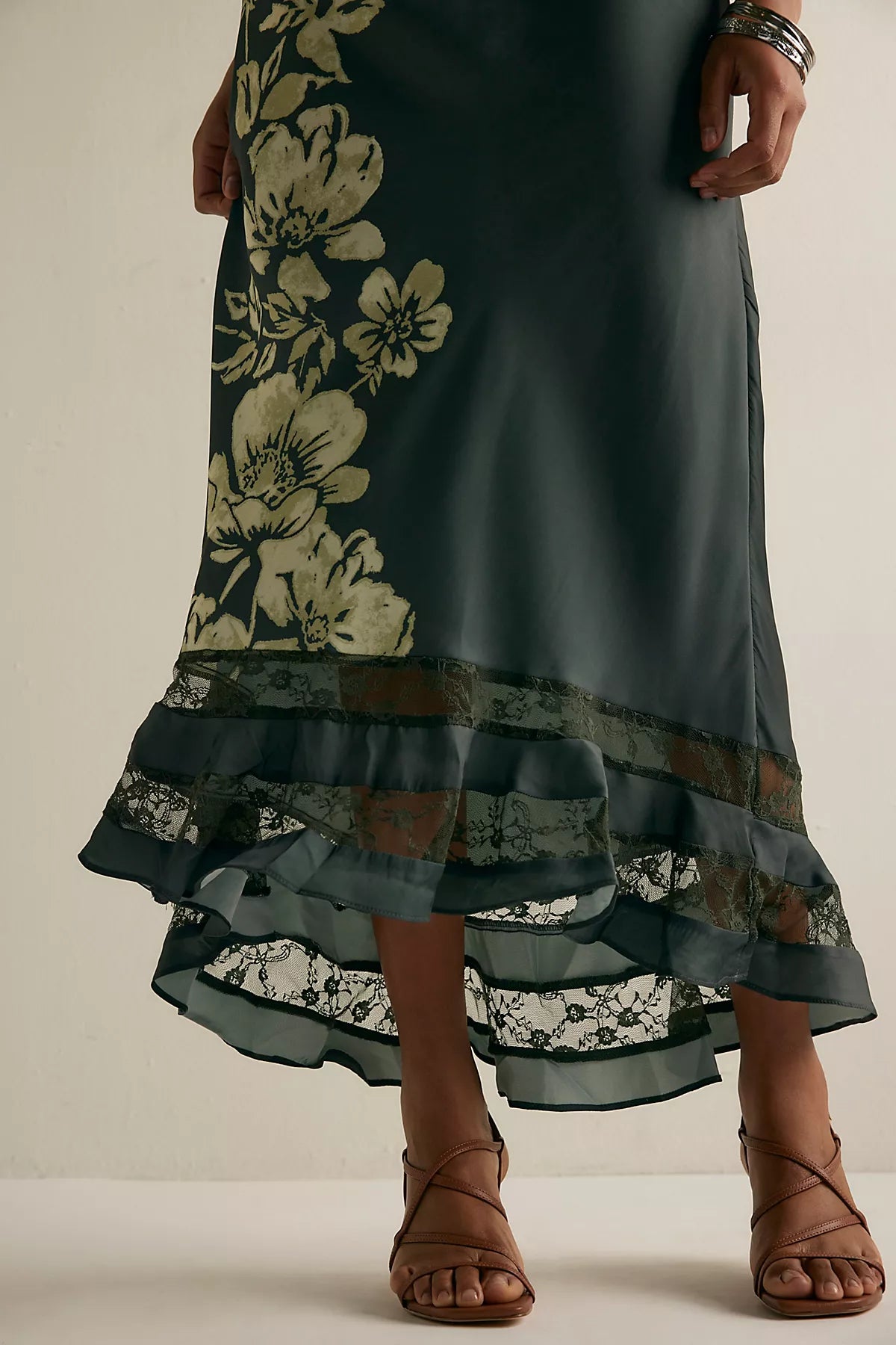 Long Lost Lover Printed Maxi Slip Skirt