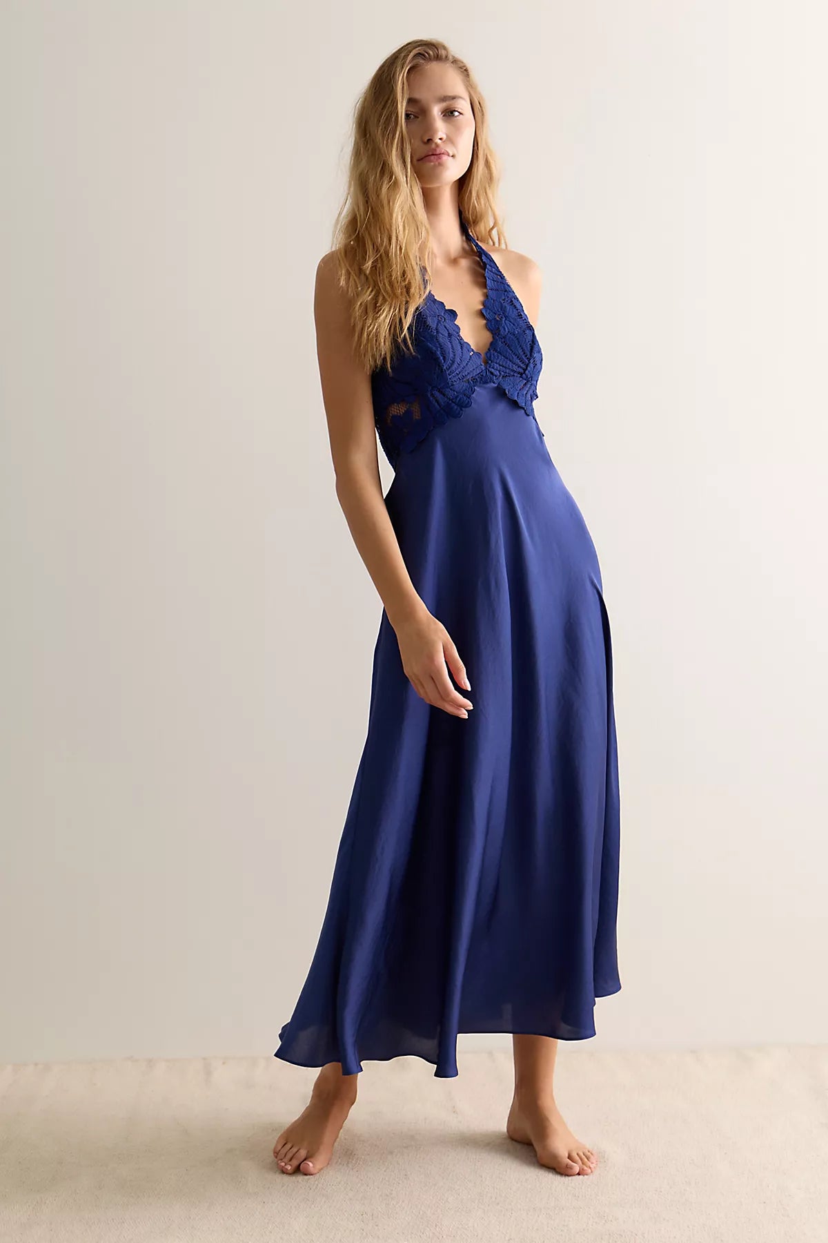 Petal Party Midi Slip Dress