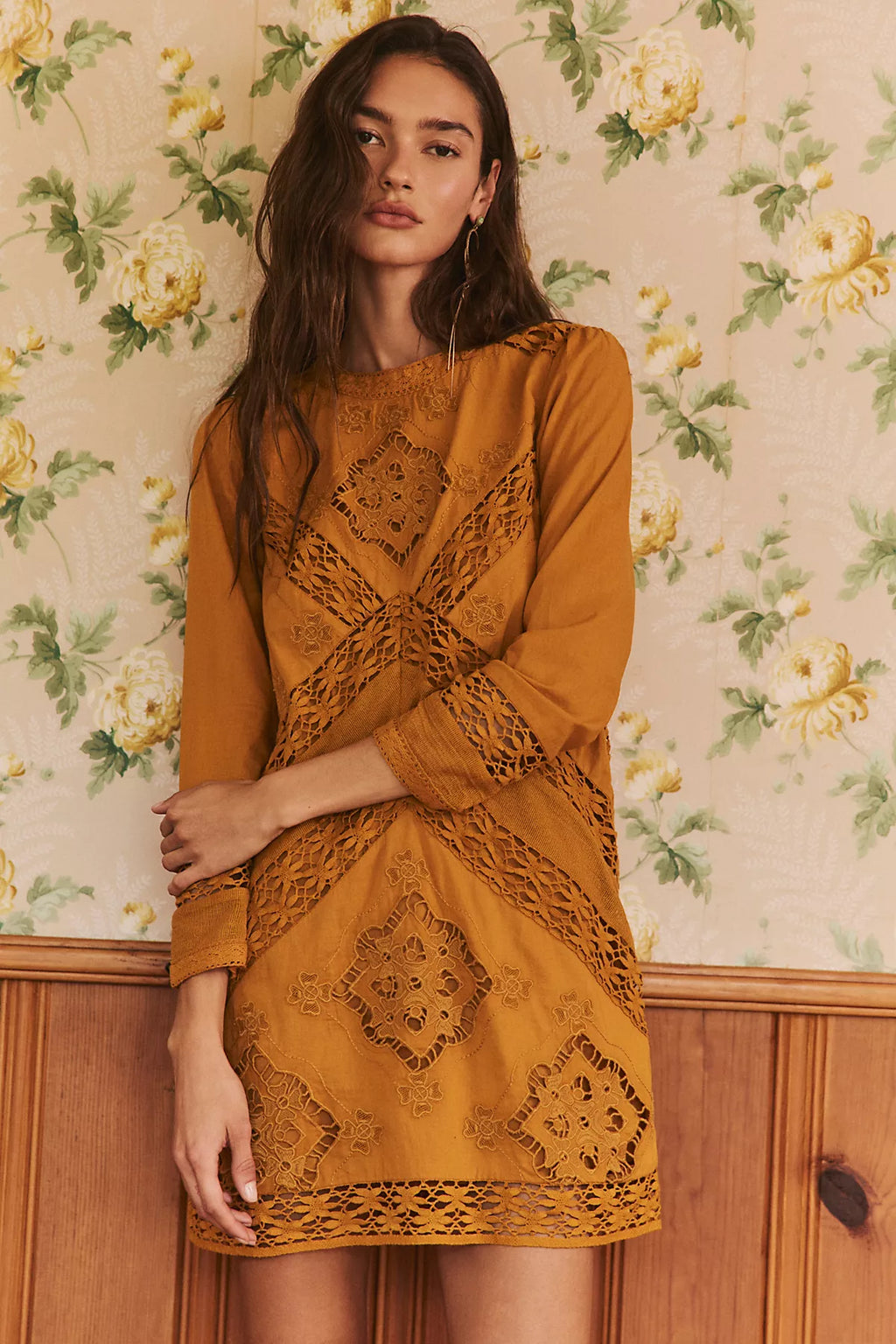 Sentimental Melody Lace Mini Dress