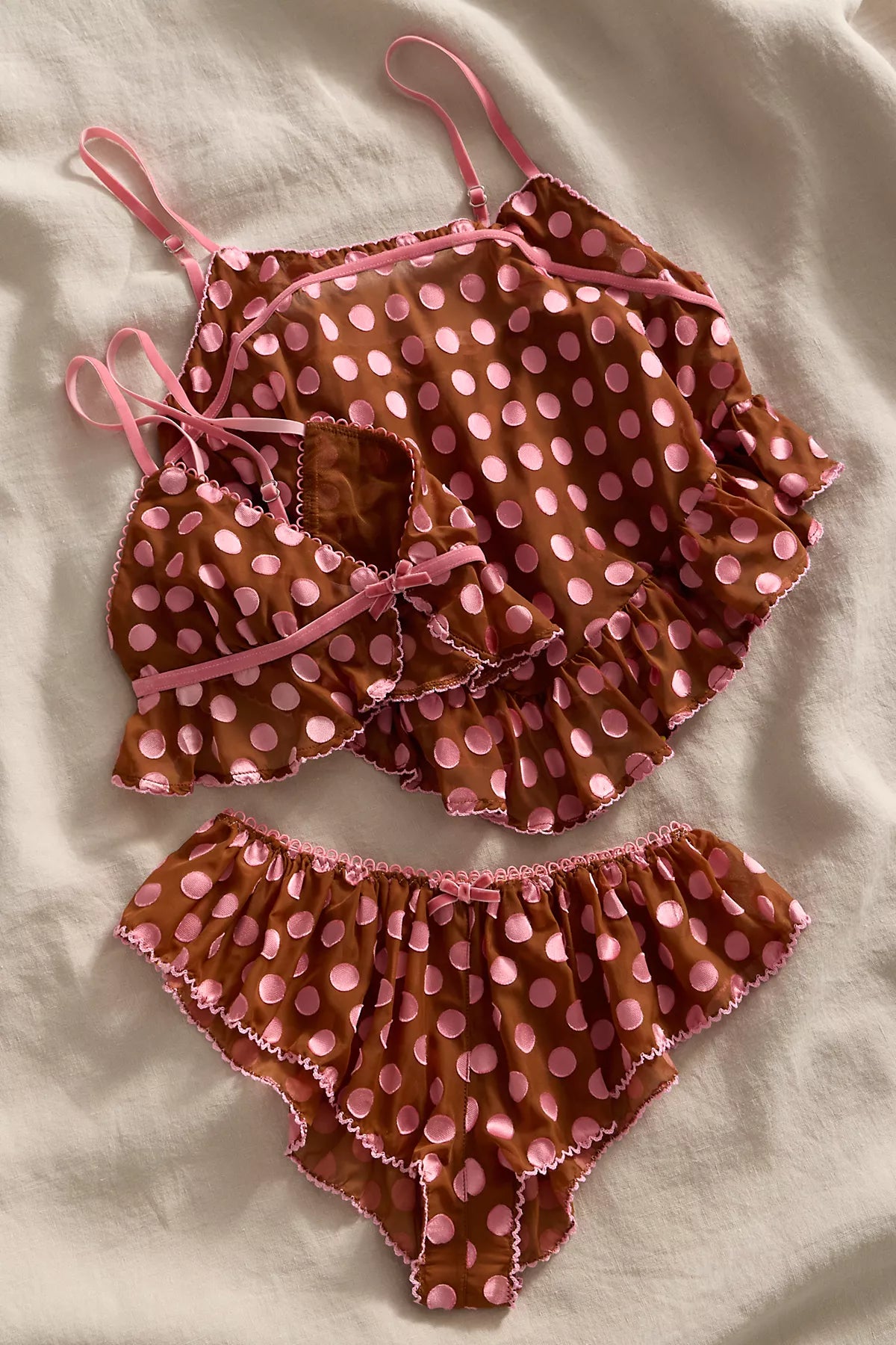 Frosted Dot Flutter Cami