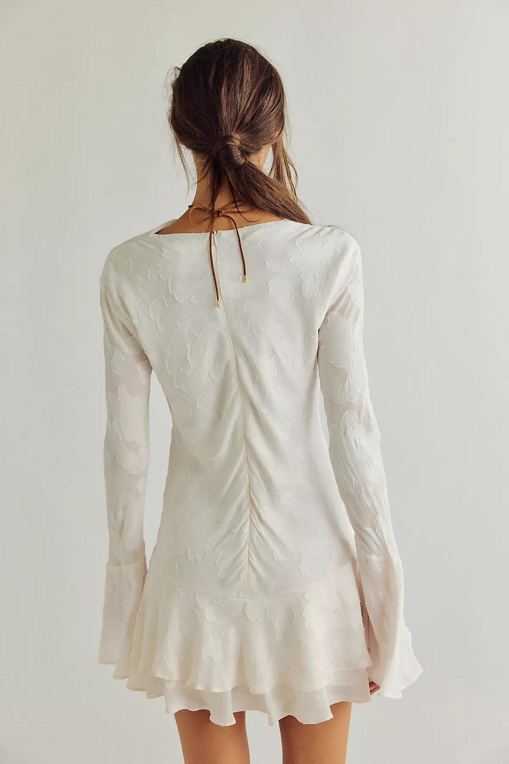 Shona Joy Bowery Long Sleeve Ruffle Mini Dress