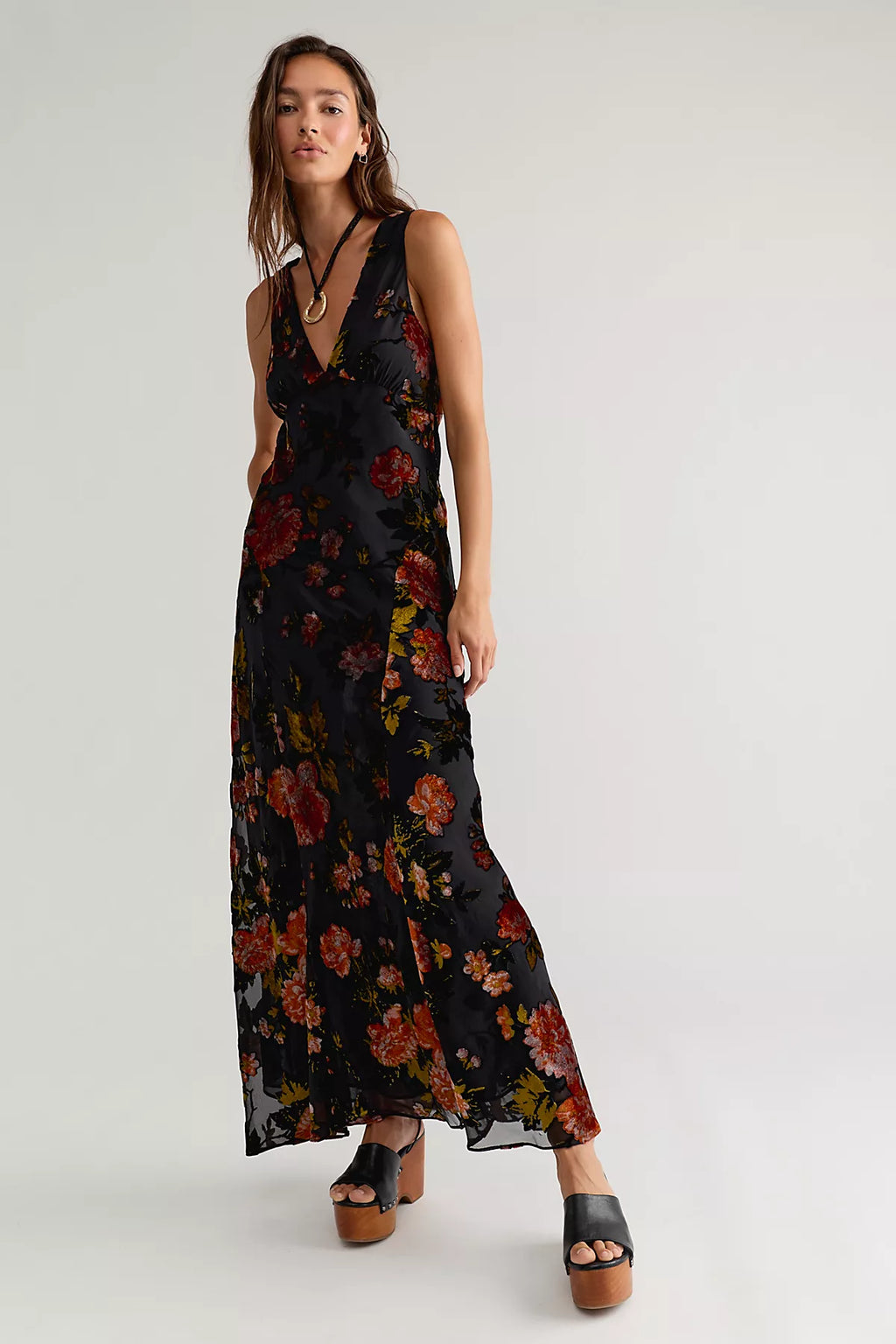 Anna Sui Folia Devore Maxi Dress