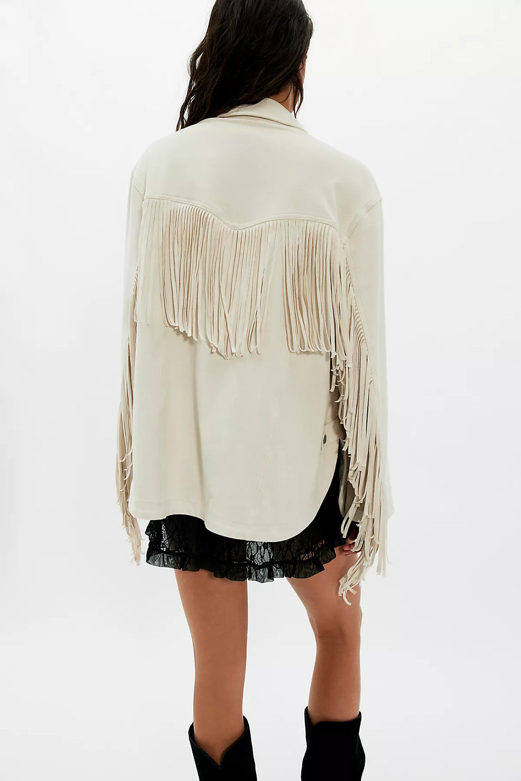 We The Free Fringe Out Vegan Suede Jacket