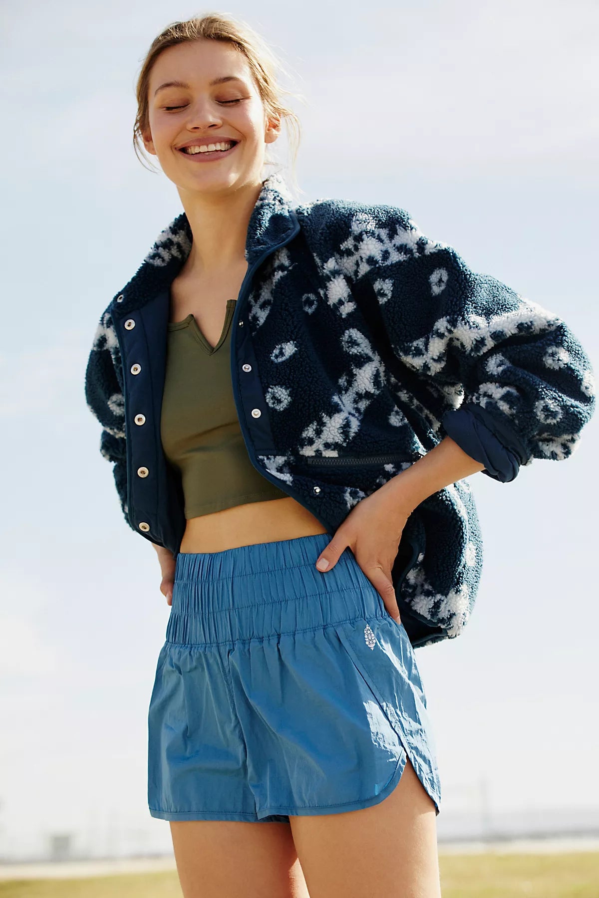 Hit The Slopes Printed Fleece Jacket