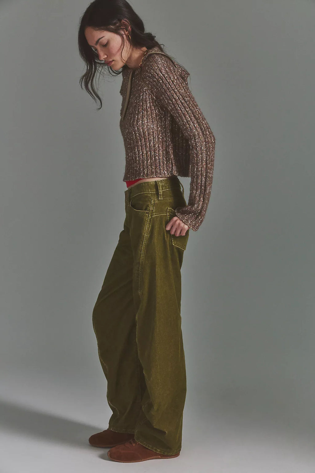 We The Free Fable Washed Cord Twisted Jeans