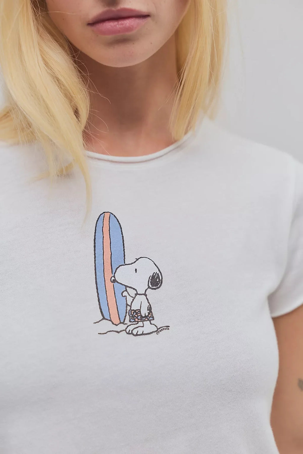 Snoopy Surfboard Baby Tee