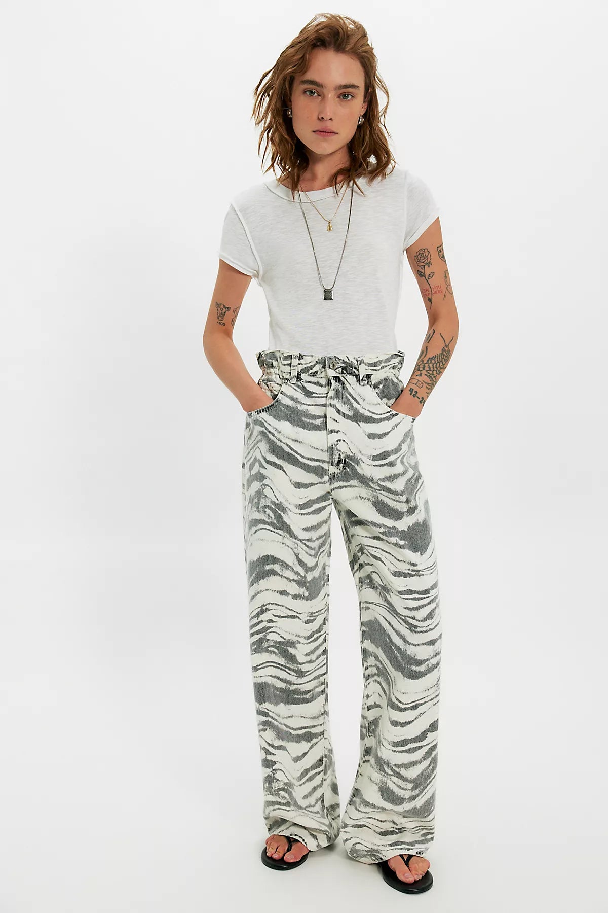 AGOLDE Lyonne Printed Jeans