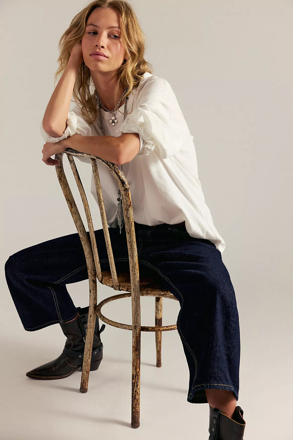 We The Free Perfect Oversized Long Sleeve Top