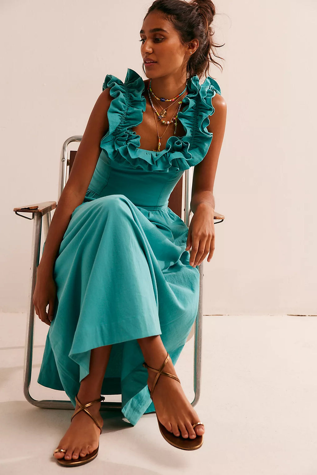 Ruffle It Up Midi Dress