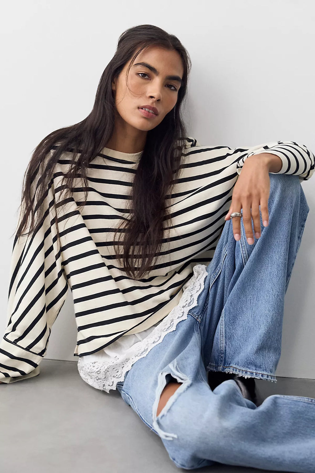 We The Free Atlas Dolman Striped Long Sleeve Top