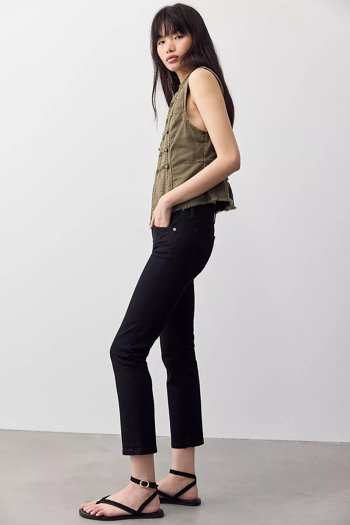 We The Free Paloma Low-Rise Cigarette Jeans