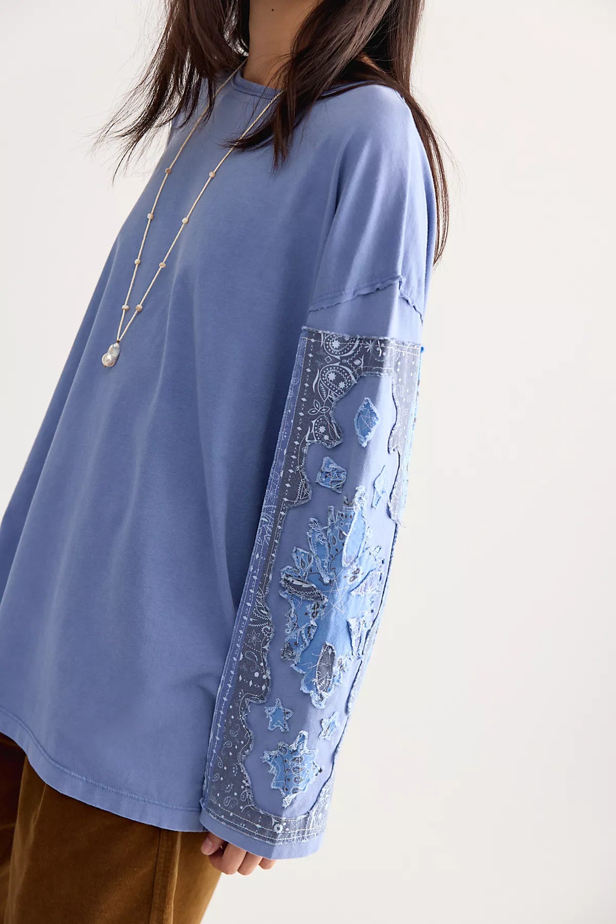 Tricia Fix Bando Applique Long Sleeve Top