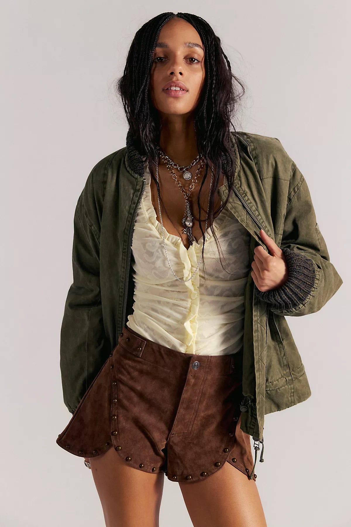 Best Behavior Vegan Suede Shorts