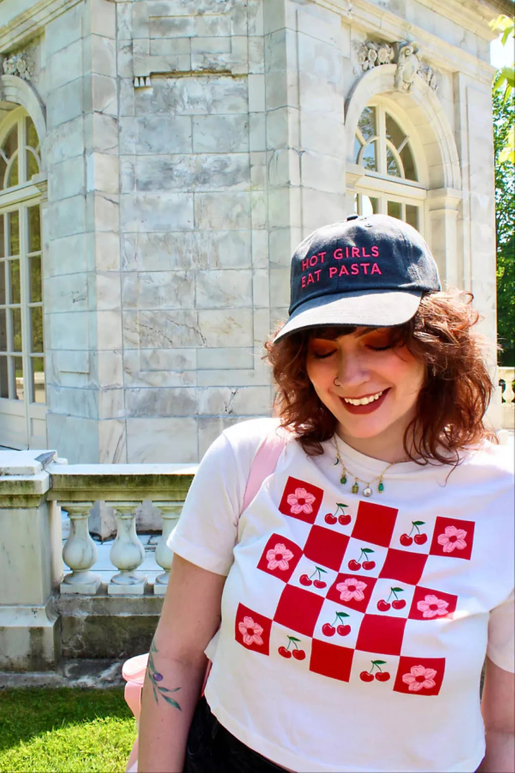Overseasoned Cherry Picnic Crop Tee