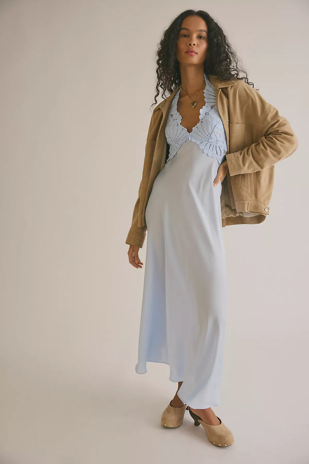Petal Party Midi Slip Dress