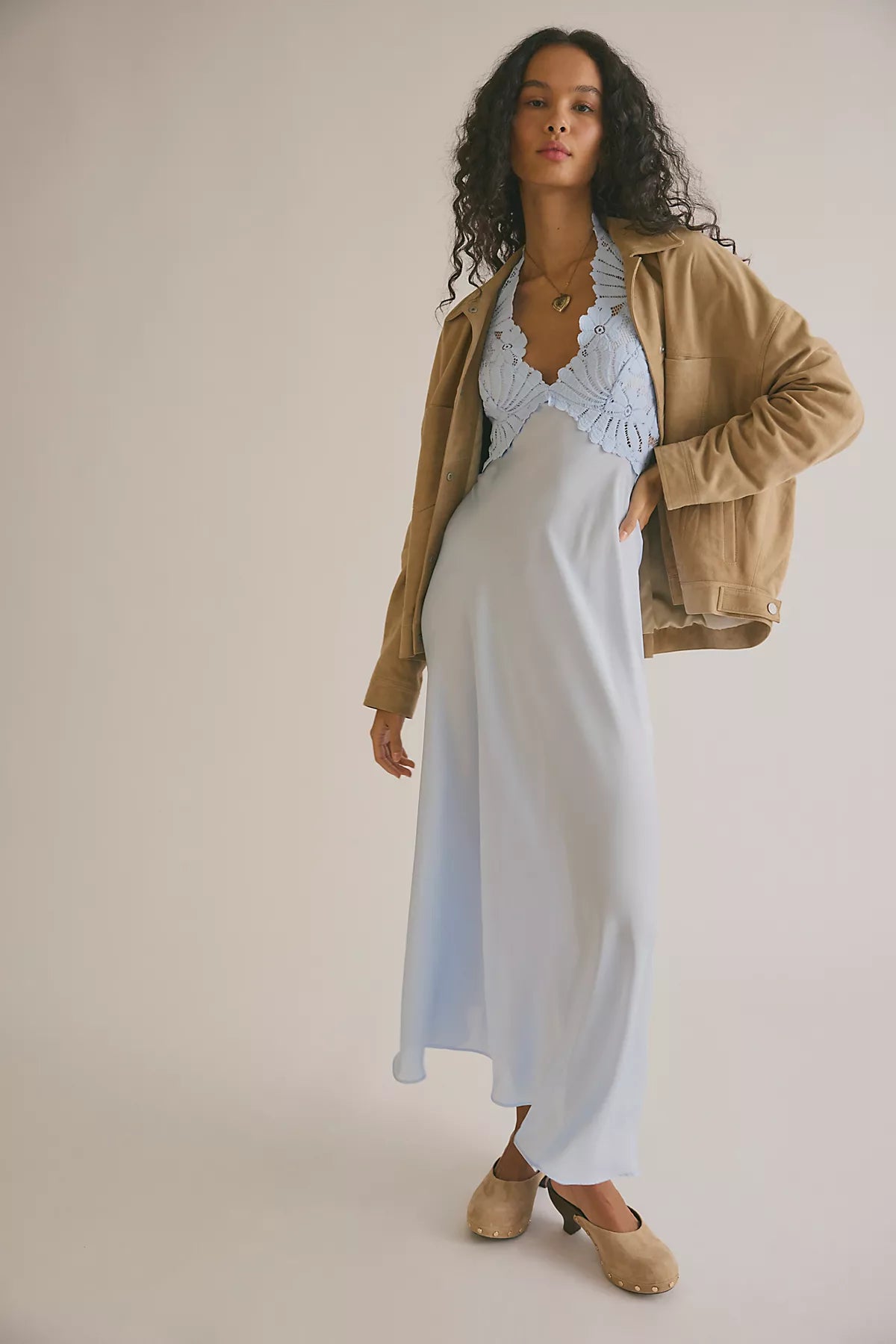 Petal Party Midi Slip Dress
