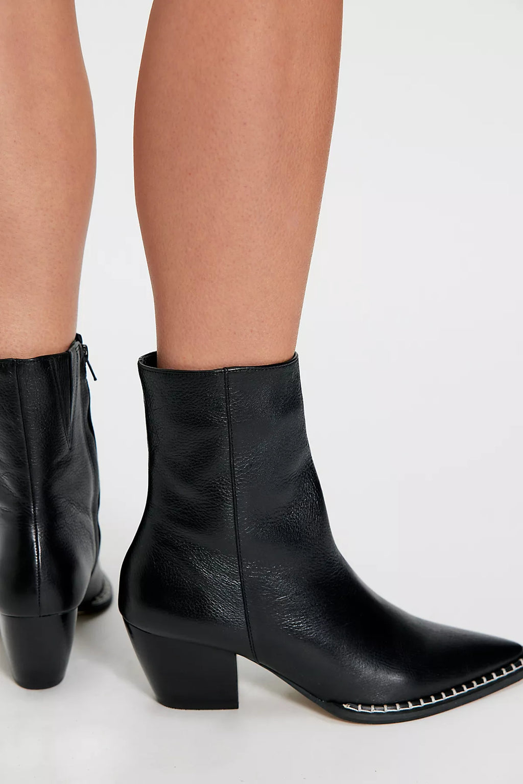 Elena Stitch Ankle Boots