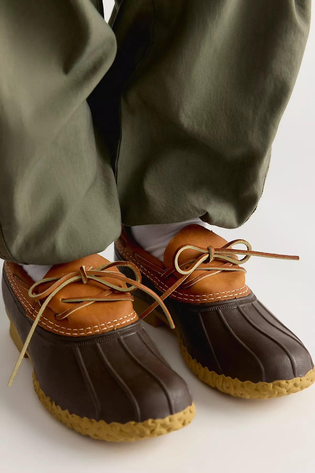 L.L.Bean Boots, Leather Rubber Mocs