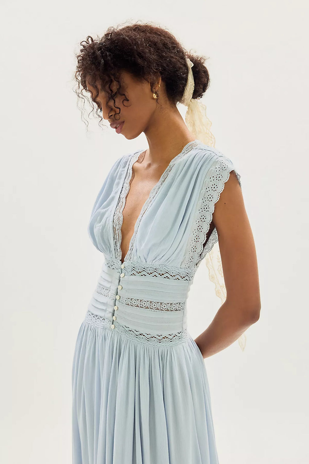 Swimming Across The Sky Midi Dress