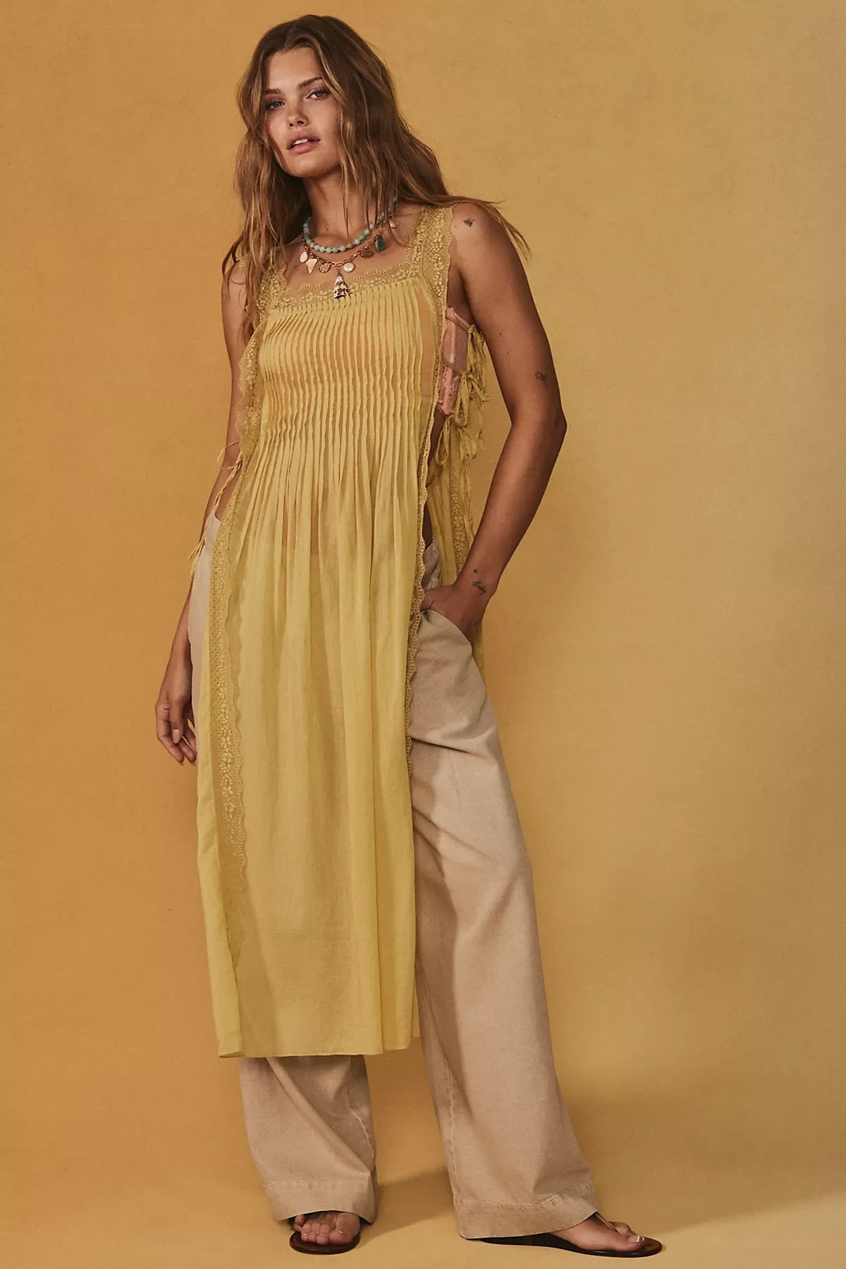 Tidal Moon Low-Rise Pull-On Pants