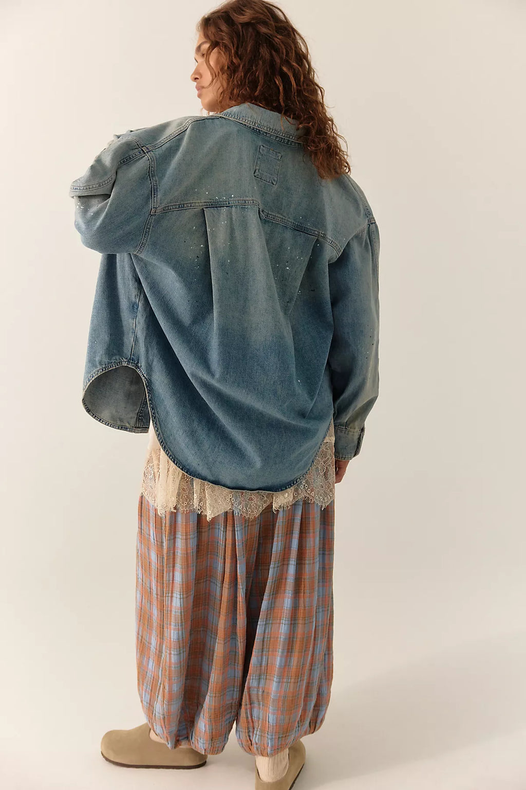 We The Free Rally Cocoon Button Down Top
