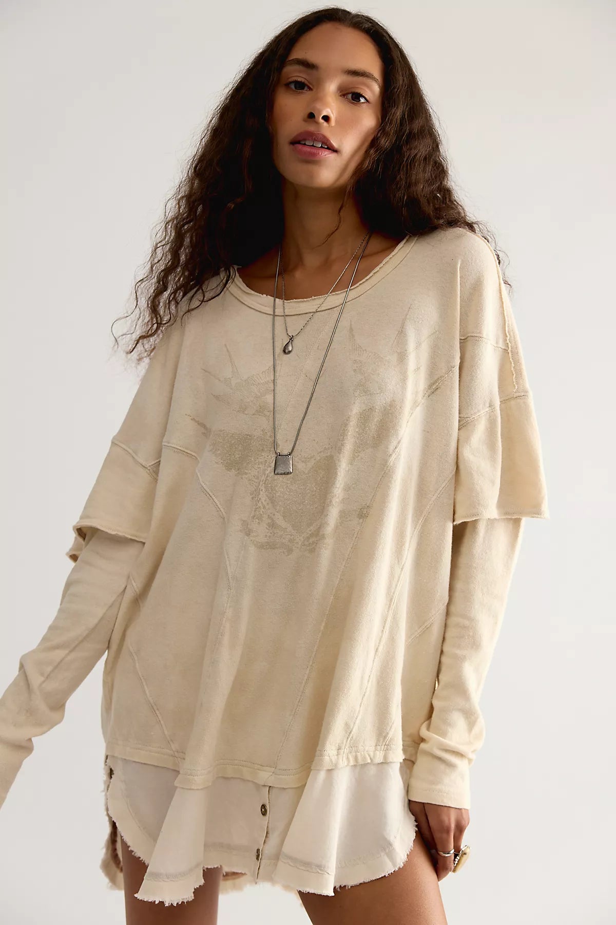 We The Free Vintage Romance Oversized Tee