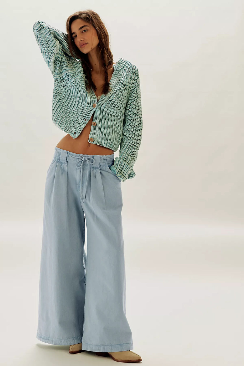 Julien Wide-Leg Chino Trousers
