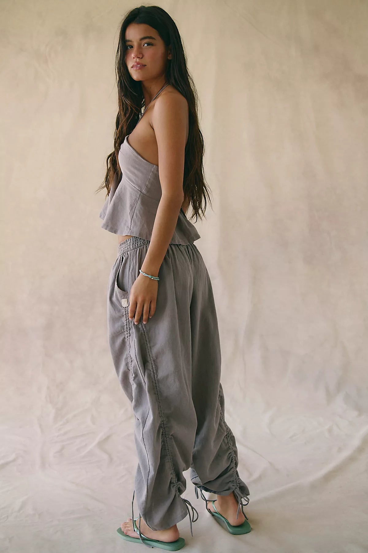Lunasol Cotton-Linen Pant Set