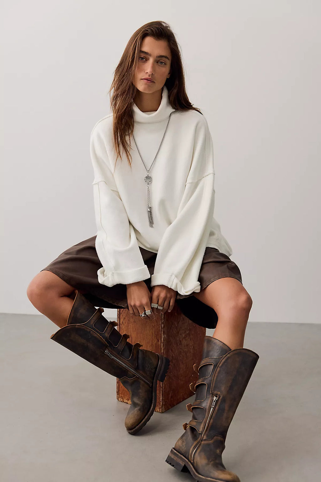 We The Free Mod In This Funnel-Neck Pullover