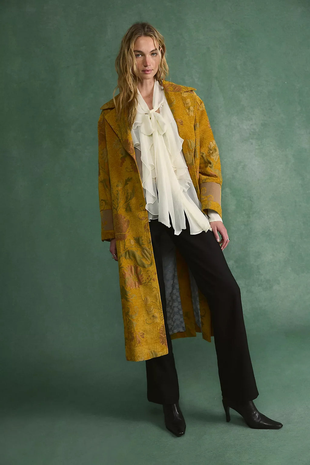 Nigel Preston Chiffon Ruffle Tunic