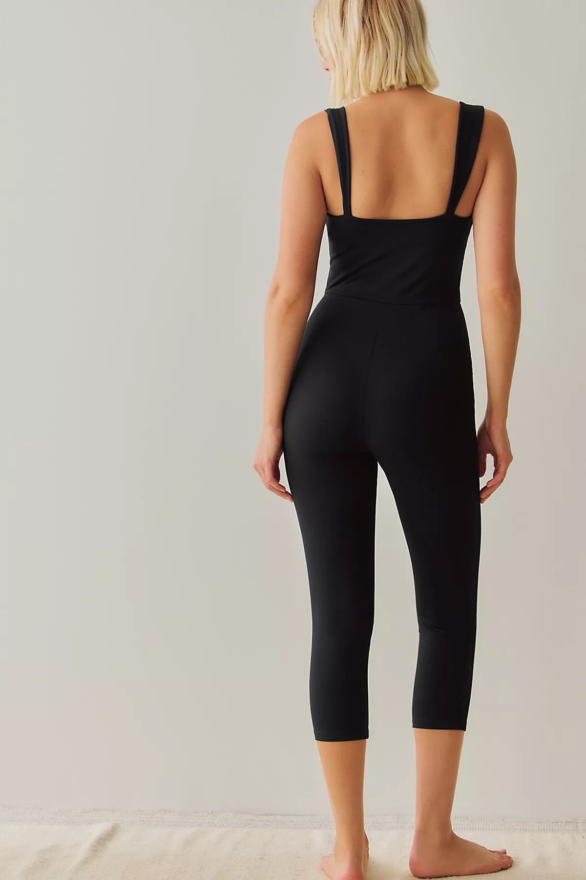 Susana Monaco Strap Tank Crop Jumpsuit