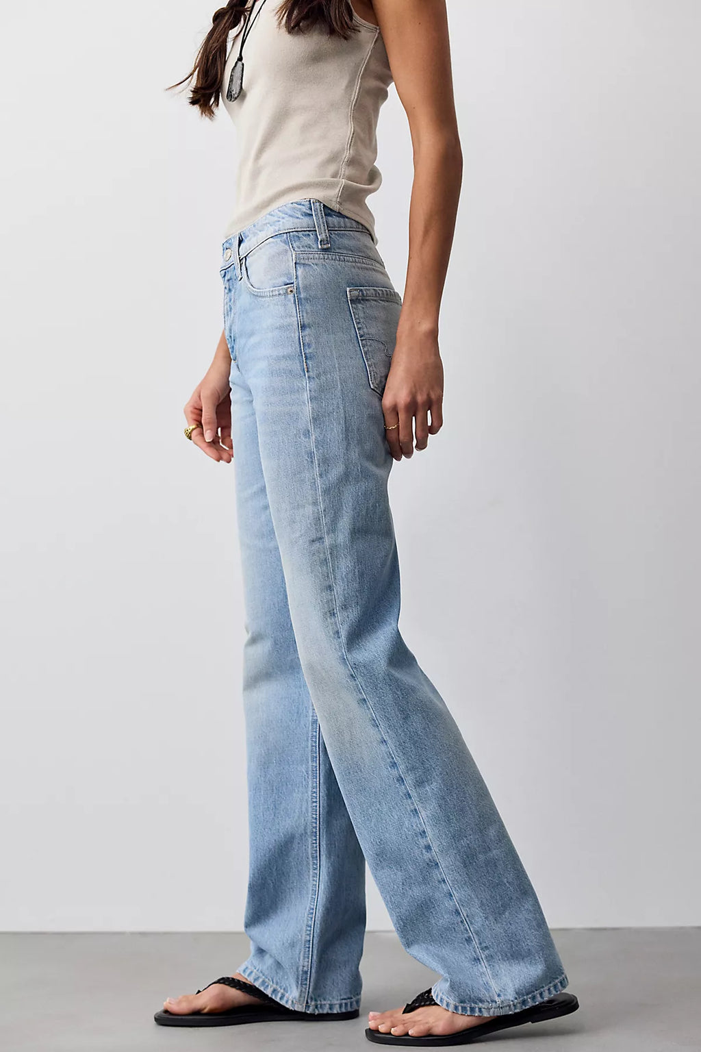 We The Free Luna Mid-Rise Straight Jeans