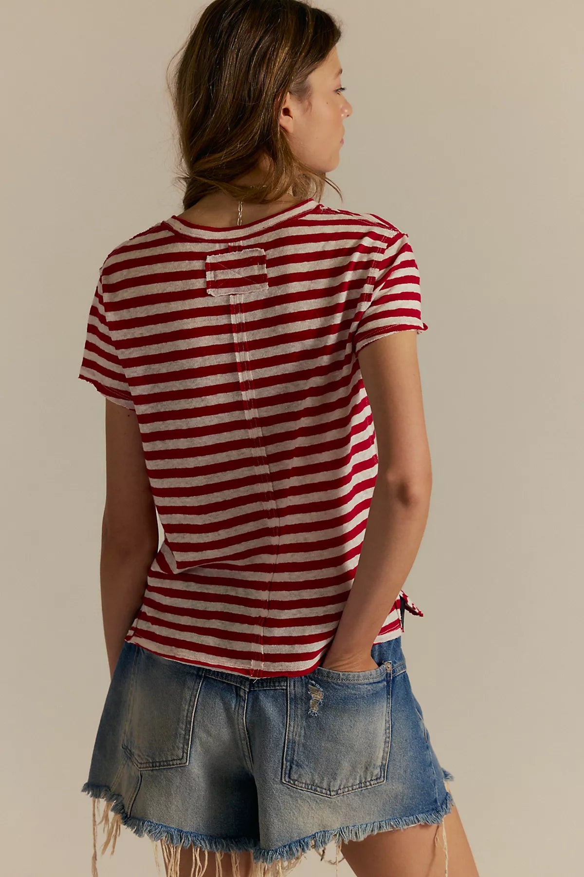 We The Free Nora Striped Linen Tee