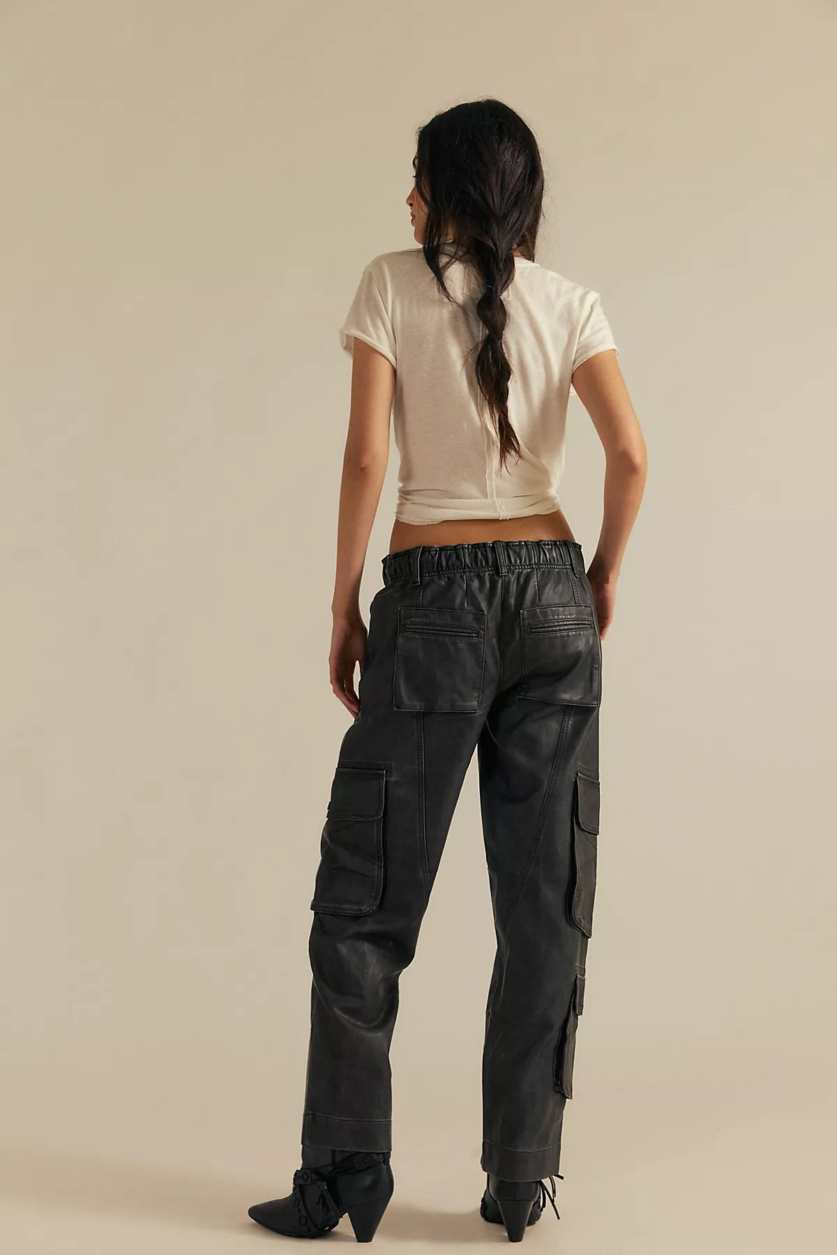 We The Free Tahiti Menswear Vegan Leather Pull-On Pants