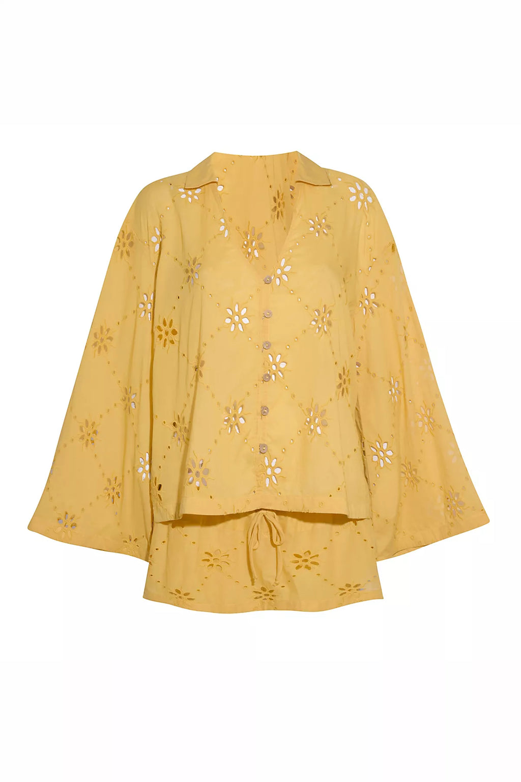 Matthew Williamson x Free People Mesquida Broderie Anglais Button Down