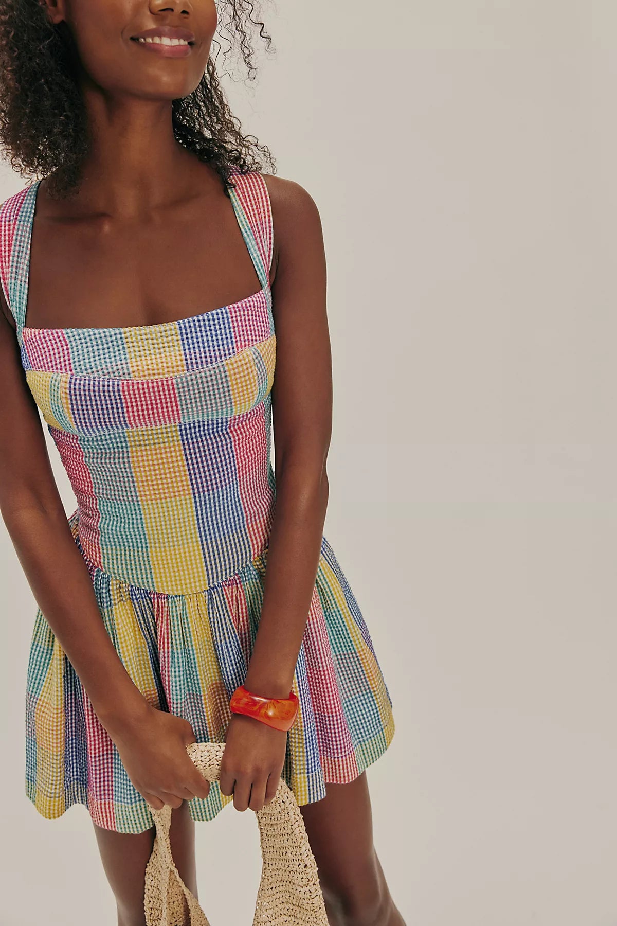 Laurel Plaid Mini Dress