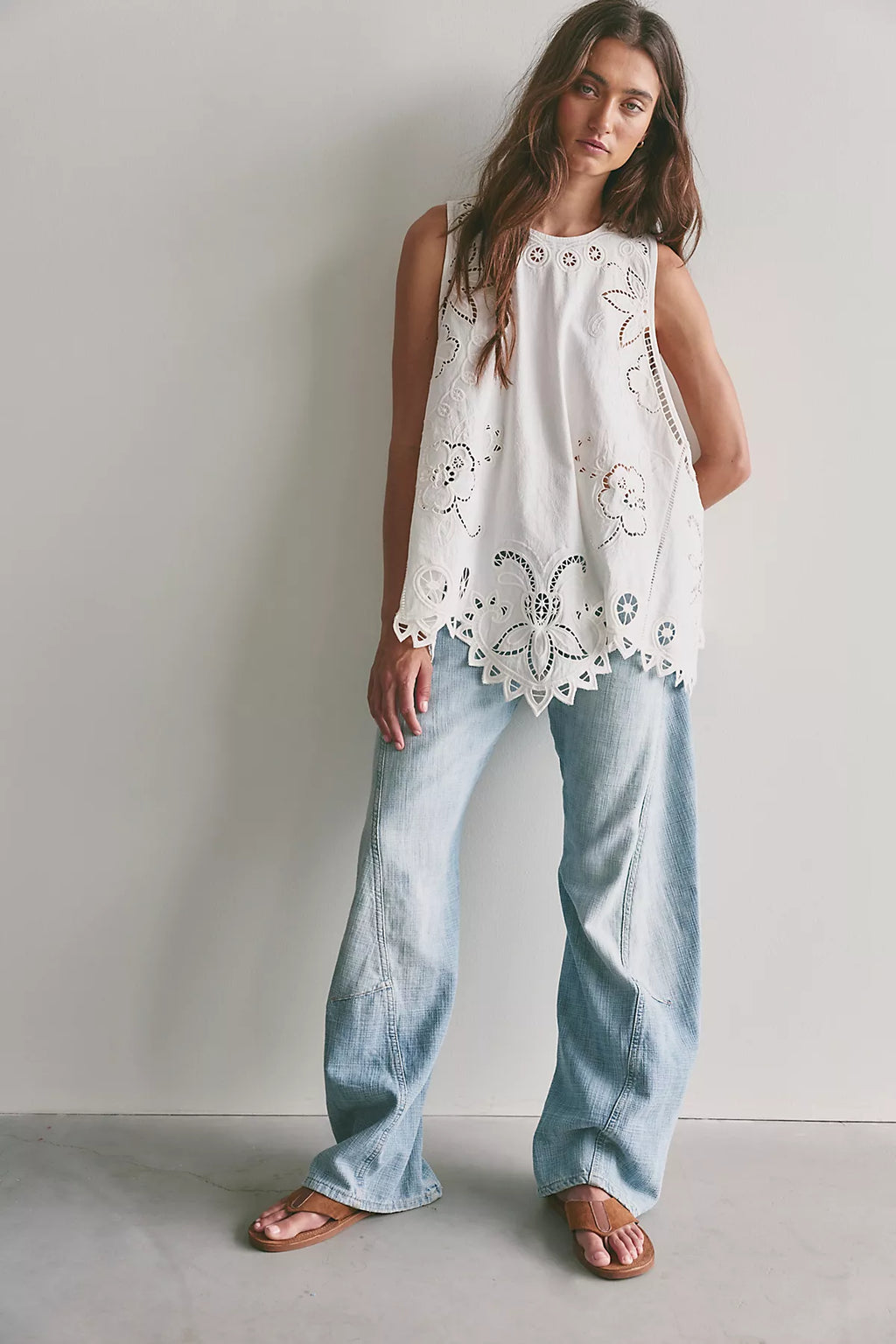 Reina Cutwork Tunic