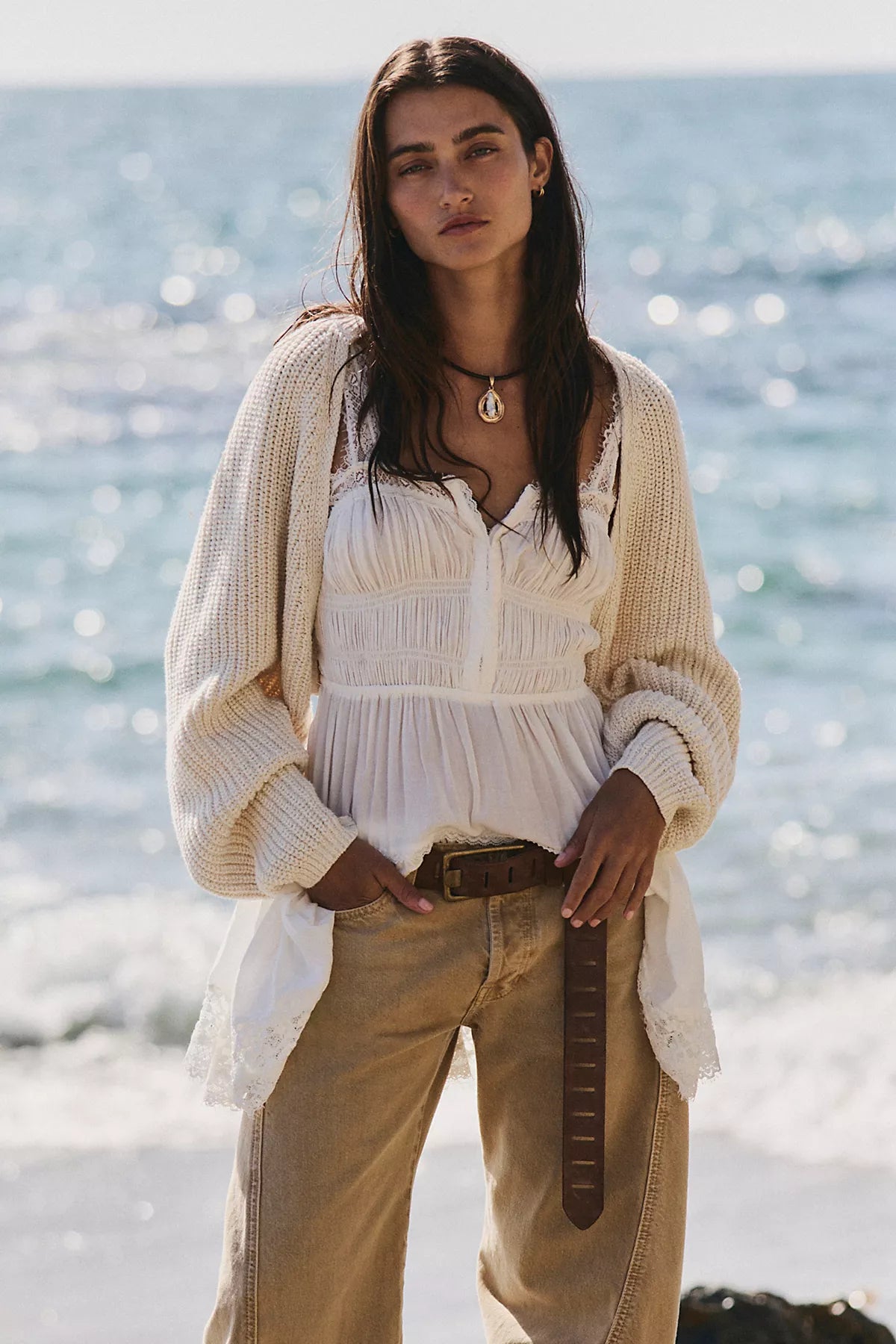 We The Free Easy Knit Cotton Shrug