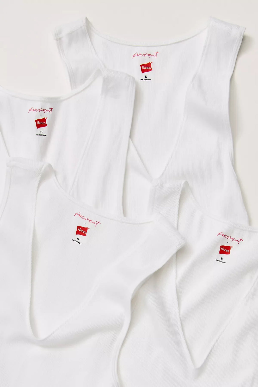 Hanes x FP Movement Ribbed Tank 4-Pack
