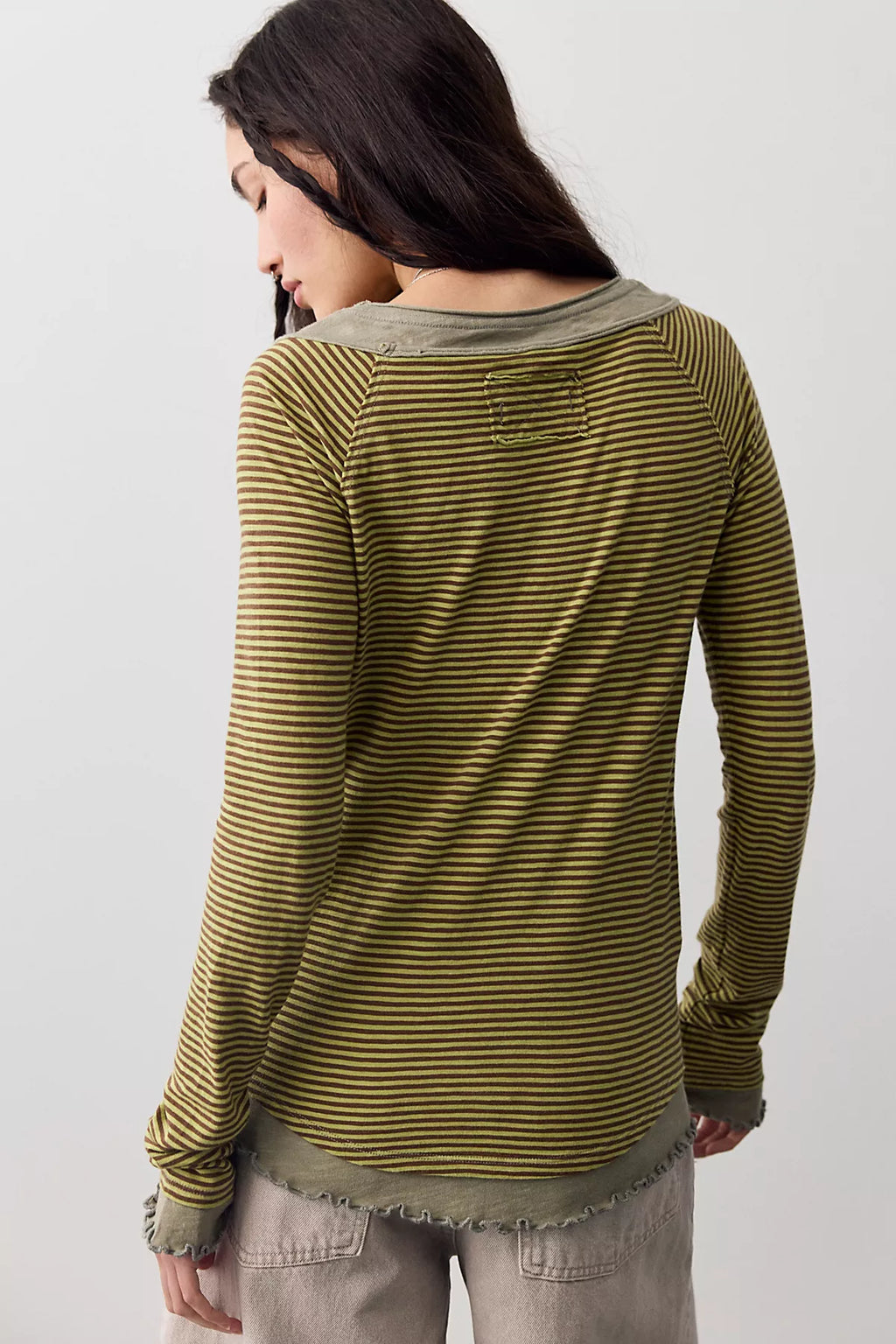 We The Free Two's A Charm Stripe Long Sleeve Top