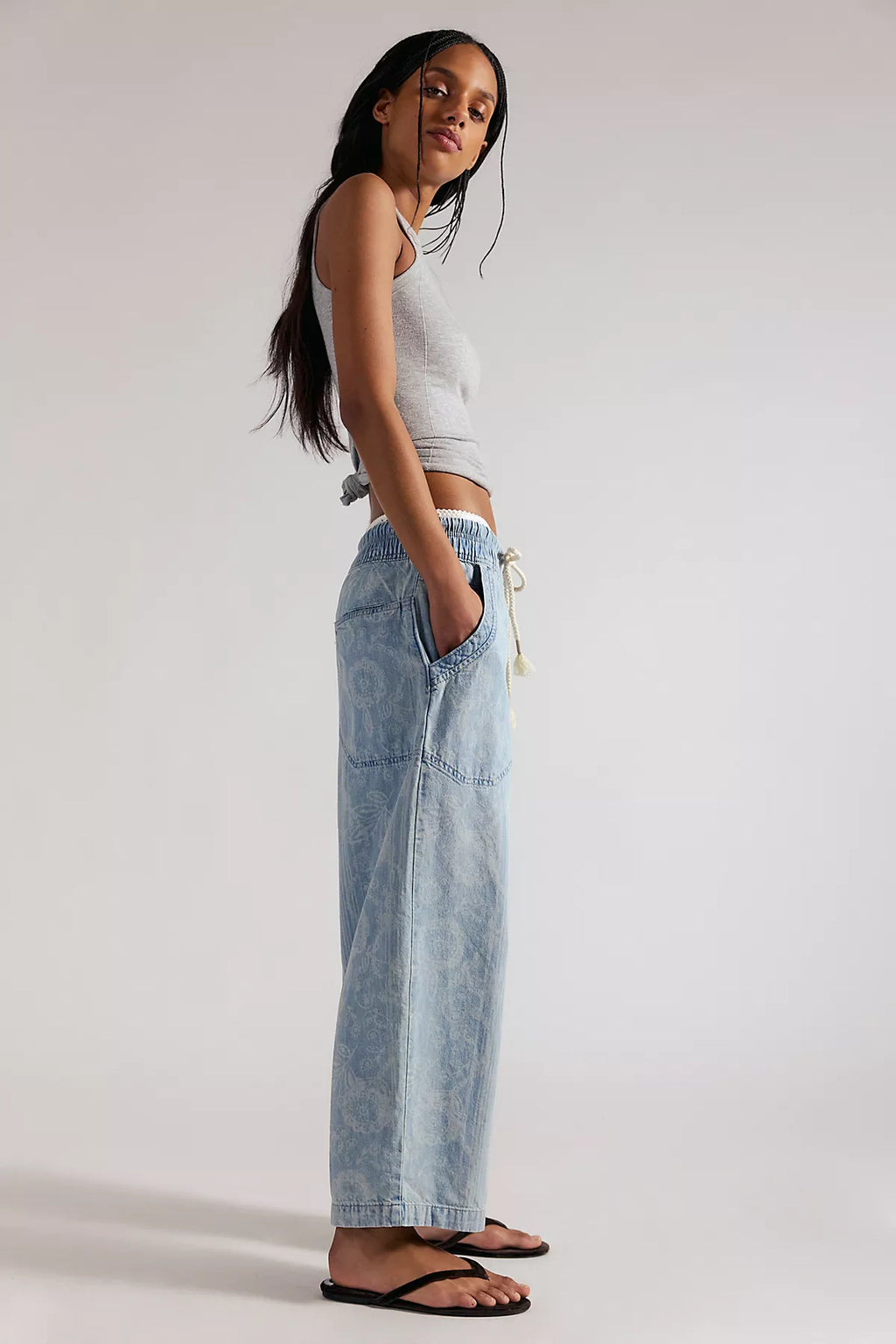 We The Free Easy Peasy Printed Pull-On Jeans