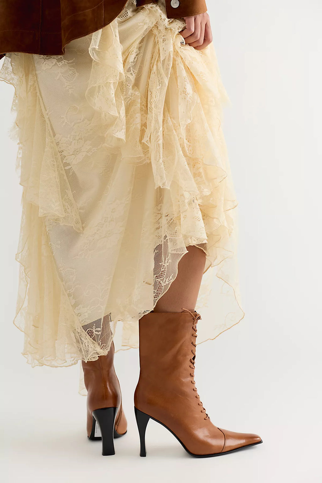 Sweet Talker Lace-Up Boots