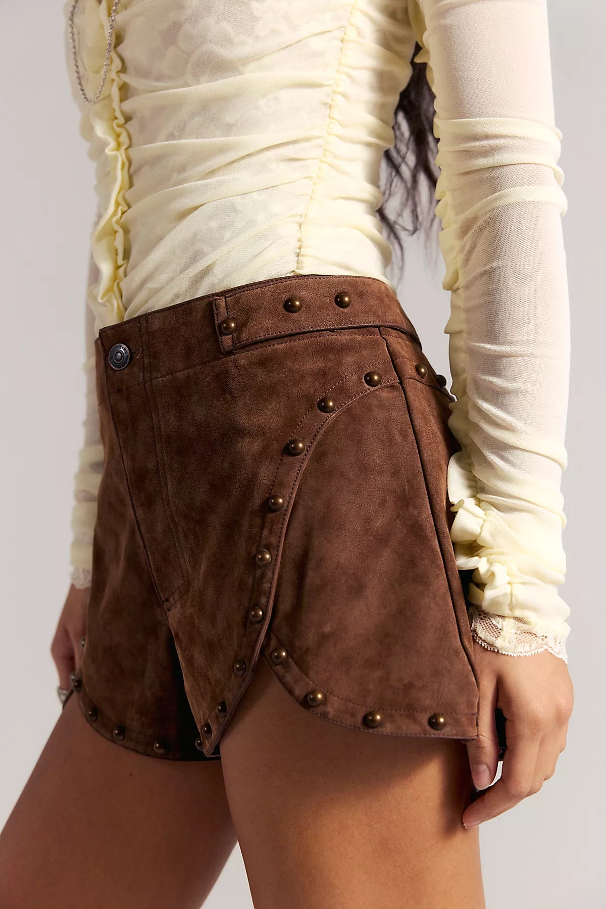 Best Behavior Vegan Suede Shorts
