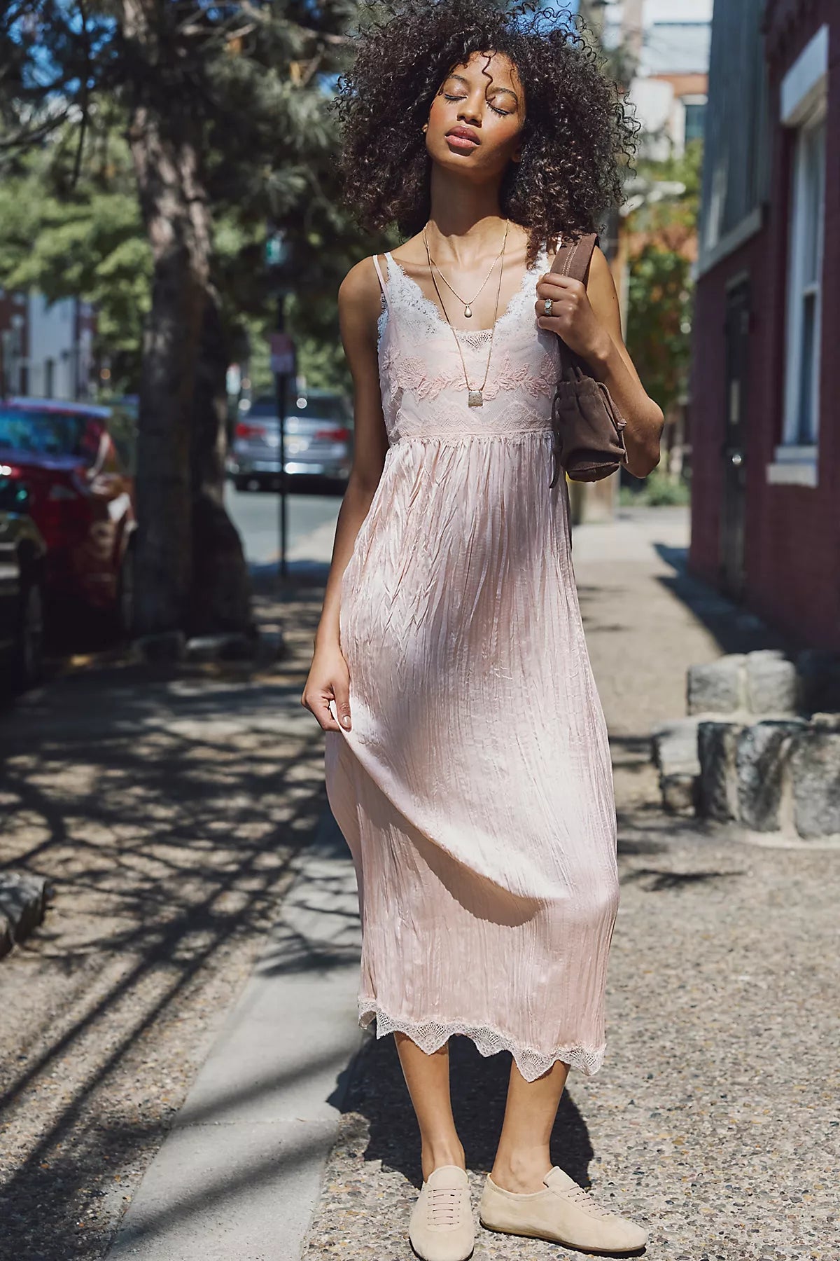 Table for Two Midi Slip Dress