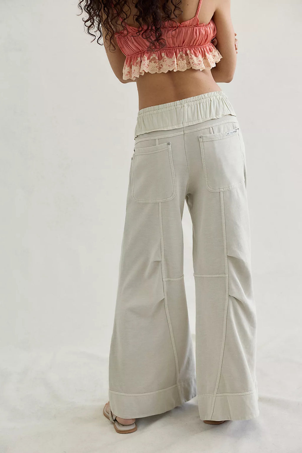 We The Free Sky Riser Knit Wide-Leg Pull-On Pants