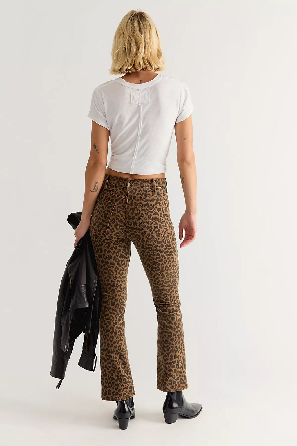 MOTHER The Hustler Flood Printed Jeans