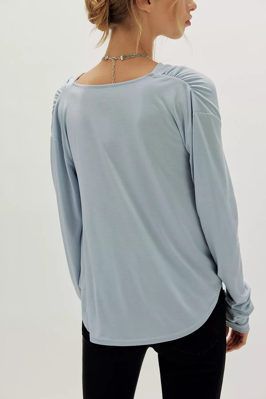 Jane Draped Long Sleeve Top