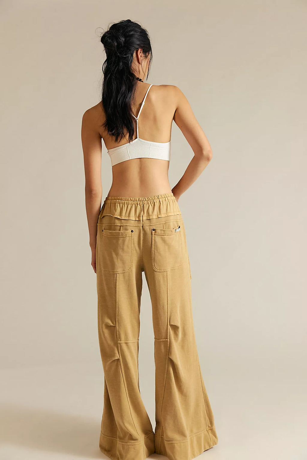 We The Free Sky Riser Knit Wide-Leg Pull-On Pants